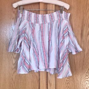 ocean drive off the shoulder cropped top size M